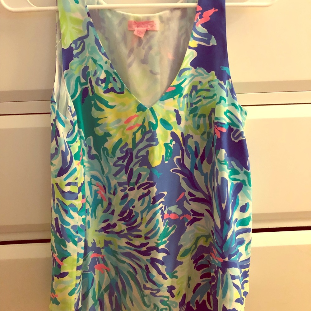 WORN ONCE Lilly Pulitzer Silk Tank!